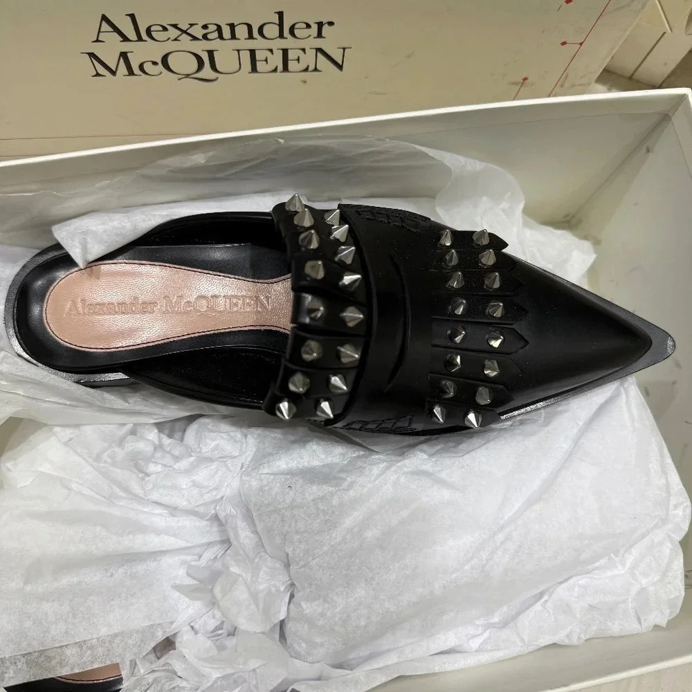 ••SOLD•• 
BRAND NEW AUTHENTIC Alexander McQueen Studded Mules